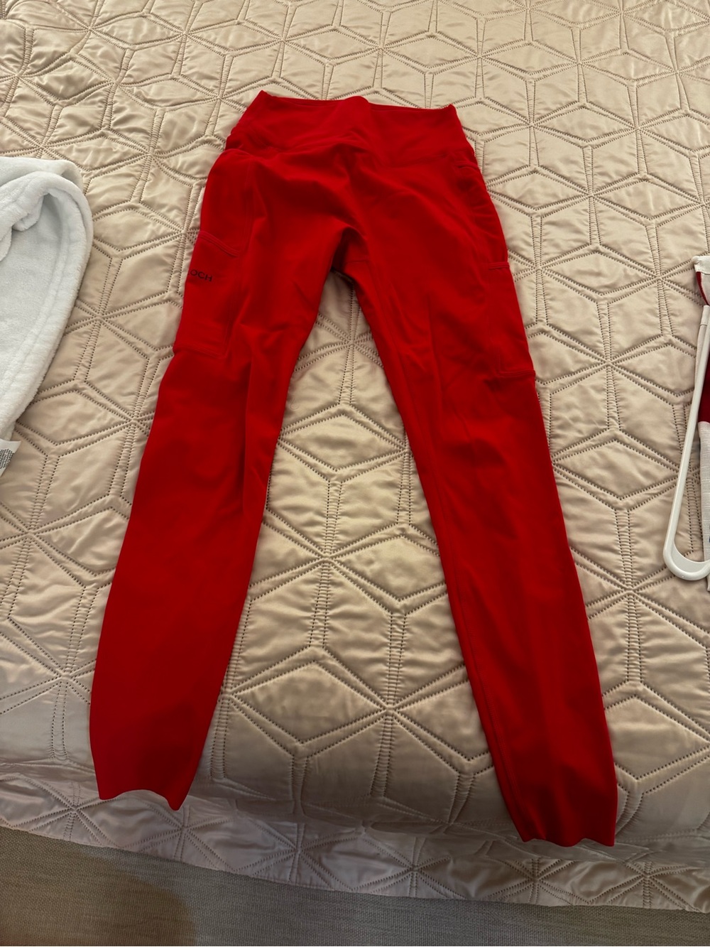 Bloch Red Athletic Leggings for Women